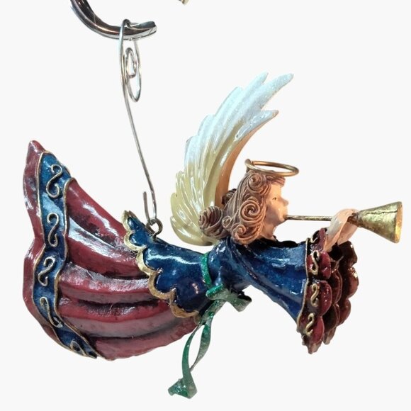 Angel Figurine Ornament Horn Lute Christmas Hark Lot 2 - Picture 7 of 7